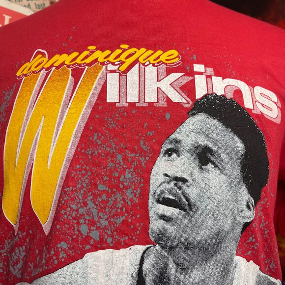 Vintage Atlanta Hawks 1989‎ Dominique Wilkins Starter NBA Tee - Picture 2 of 7
